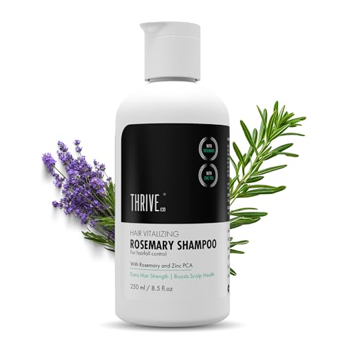 ThriveCo Rosemary Hair Shampoo For Voluminous Hair | Densifying & Stimulating Hair Growth | Promotes Hair Strength With Hyaplex, Pea Peptide & Caffeine for Men & Women (250 ml)