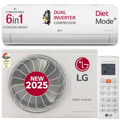 “LG 1.5 Ton 3 Star DUAL Inverter Split AC