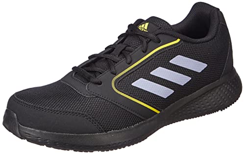 adidas Men Synthetic Fluento M Running Shoe CBLACK/SILVIO/IMPYEL (UK-8)