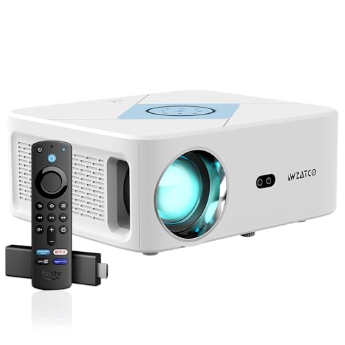 WZATCO Alpha 3 Android + FTS (Certified Netflix, Prime, Hotstar and More), Full HD 1080P Native, 12000L (770 ANSI), Dolby, HDMI ARC, Fully Automatic | Projector for Home 4K | White