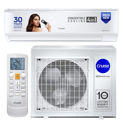 “Cruise 1 Ton 3 Star Inverter Split AC with 7-Stage Air Filtration