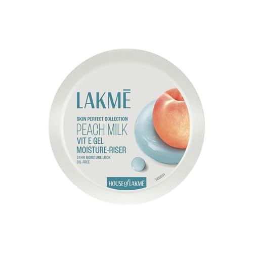 LAKM Peach Milk Vit E Gel Moisturizer, Lightweight Gel to Hydrate Skin | With Vitamin E -200gm