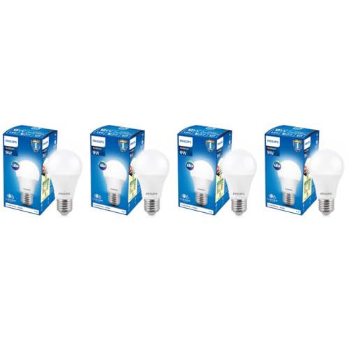 Philips Ace Saver Base E27 9-Watt LED Bulb (Pack of 4,