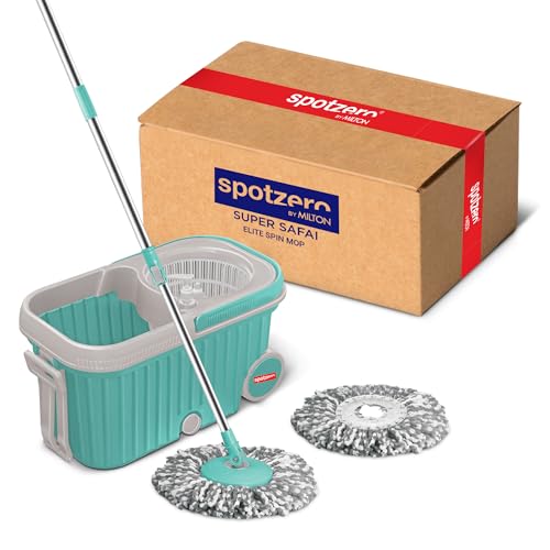 Spotzero by Milton Elite Spin Mop with Big Wheels