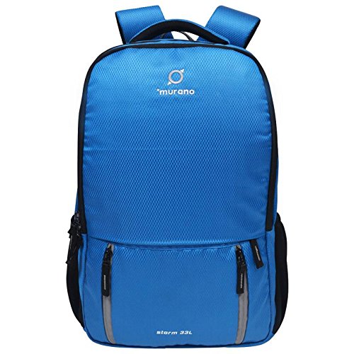 Murano Storm 33 LTR Casual Backpack for Men Women with 3 Compartment and Polyester Water Resistance Backpack- Teal Green