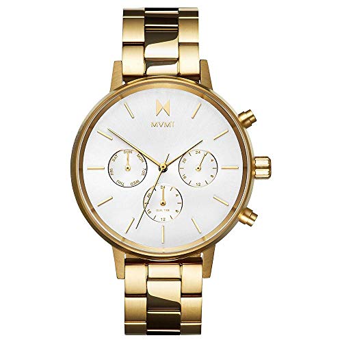 MVMT Nova Qtz Multifunction Silver Round Dial Women's