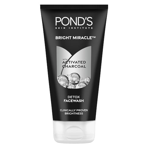 Pond’s Pure Detox Anti-Pollution Purity Face Wash With Activated Charcoal Deep Cleans Impurities Dirt And Pollution For 2X Brighter Glowing Skin