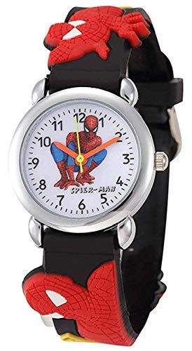 SELLORIA Silicone Analog White Dial Boys’ & Girls’ Watch Best Gift For Kids (Black)