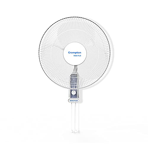 Crompton High Flo Waveplus wall mount fan-KD white