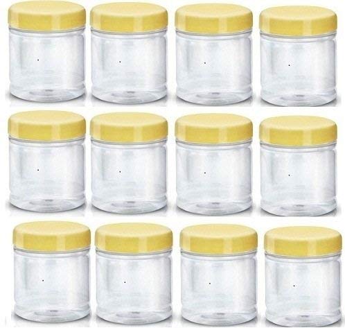 Right Unbreakable Plastic Container Set Of 12 Pieces (100 Ml) - Transparent