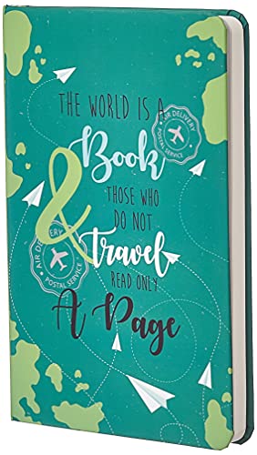 Amazon Brand - Solimo A5 Notebook (5.5 X 8.5 Inches), 80 GSM, 192 Ruled Pages, Travel Tales