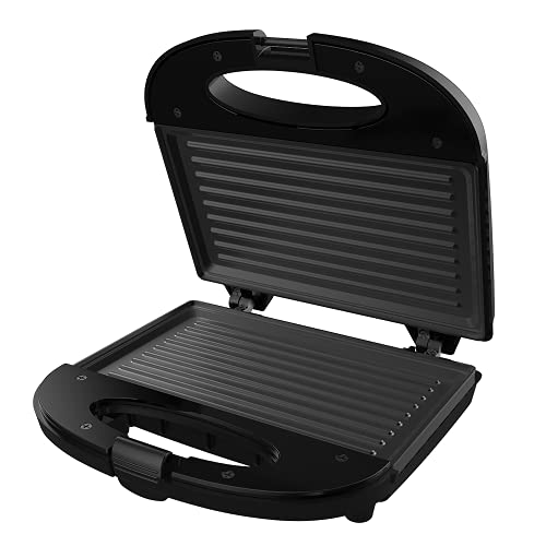 Crompton Instaserve Grill 800 Watts Sandwichmaker with Powerful Heating element (Black)