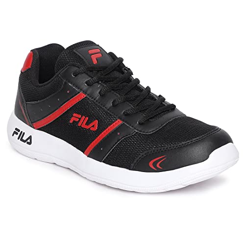 FILA Mens Blk/Rd Running Shoes 11010705 7