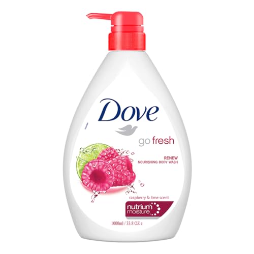 Dove Renewing Raspberry Body Wash with Lime for Renewed Skin, Refreshing Scent, 1L