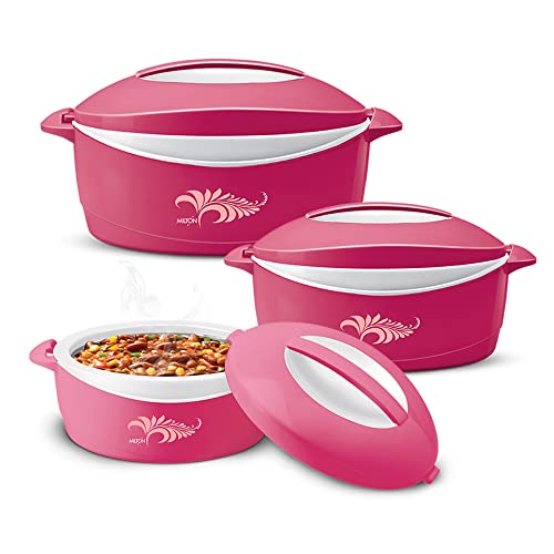 MILTON Delight Jr. Inner Stainless Steel Serving Casserole Gift Set of 3 (520 ml