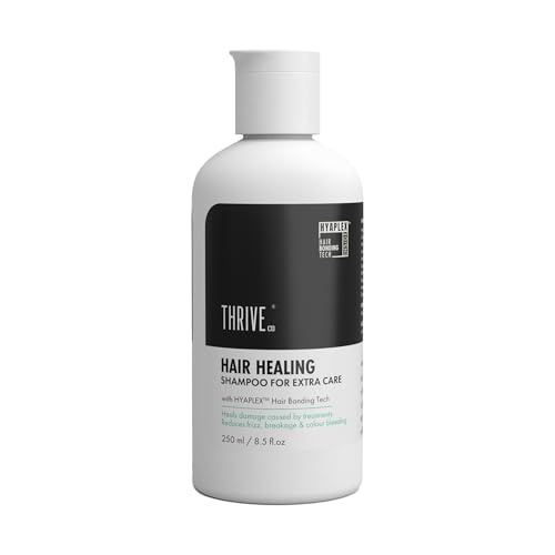 ThriveCo Hair Healing Shampoo, Heals damaged caused by treatment, reduces Frizz & Breakages, with Hyaplex Hair Bonding Tech. For both Men & Women - 250 ml