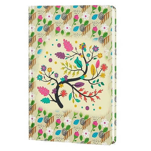 Amazon Brand - Solimo Vibrant Vines A5 Size Hardbound Notebook | 80 GSM | 192 Pages (140 X 210 mm)