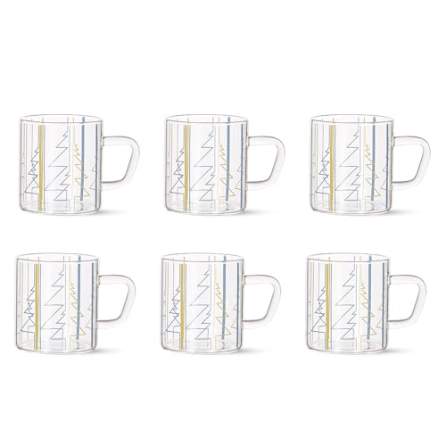 Borosil Vision Sintra Tea n Coffee Classic Mug Set of 6 Pcs 190 ml