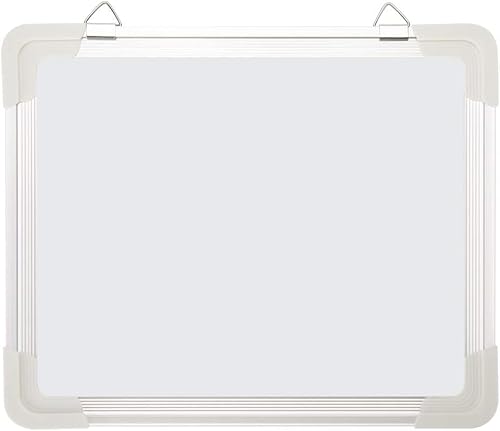 ECLET Alloy Steel, Aluminium Non Magnetic 1 X 1 feet Double Sided White Board and Chalk Board Front Side whiteboard Marker Surface and Back Side Chalkboard Surface (1 X 1)