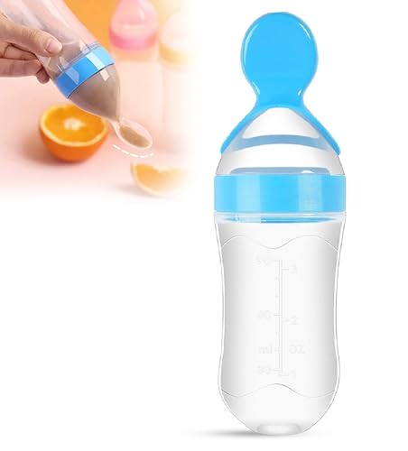 GLUN Silicone Baby Feeding Bottle for New Born,