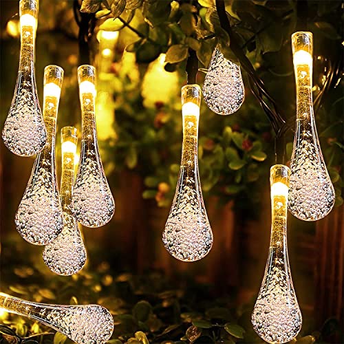 Desidiya Fairy 14 Water Drop LED String Lights - Warm White Plug-in for Diwali, Birthdays, Festivals, Weddings, and Home Dcor (Patio, Lawn, Restaurants)