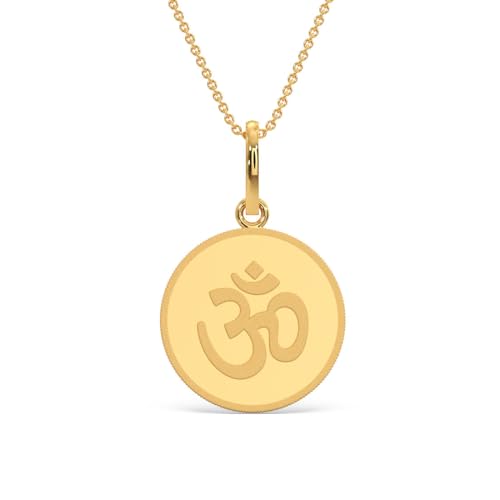 KALYAN JEWELLERS 24K (999) Purity OHM Gold Coin Pendant 2 Gms