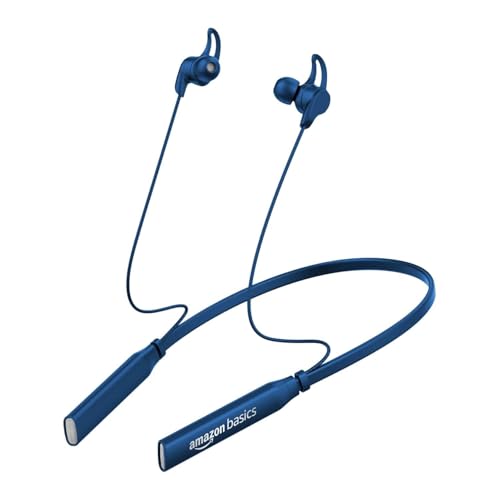 amazon basics in-Ear Bluetooth 5.0 Wireless Neckband with Mic