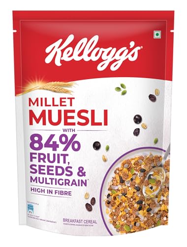 Kellogg’s Millet Muesli with 84% Fruit, Seed & Multigrain 500g