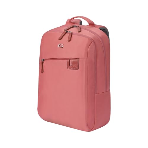 Gear Compact Business Large Water Resistant 3 Compartment Laptop Backpack/Casual Backpack/Daypack/Travel Backpack/College Bag For Men/Women(Pink-Grey)