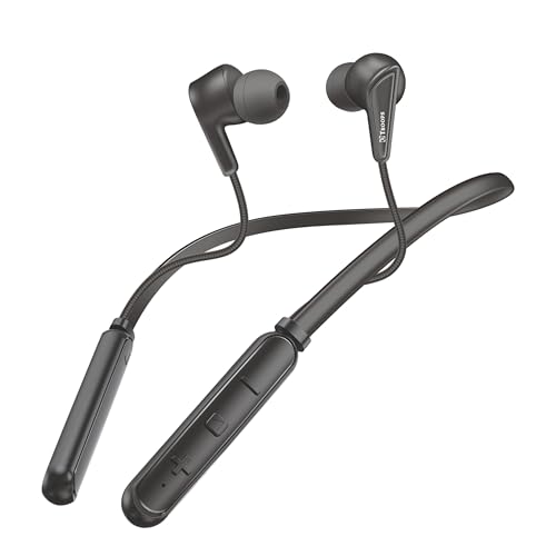 SIGNATIZE TP Troops in-Ear Bluetooth 5.0 Neckband with Mic, Hi-Fi Stereo Sound Neckband,42Hrs Playtime (Black)_TP-7298-Black_bzr