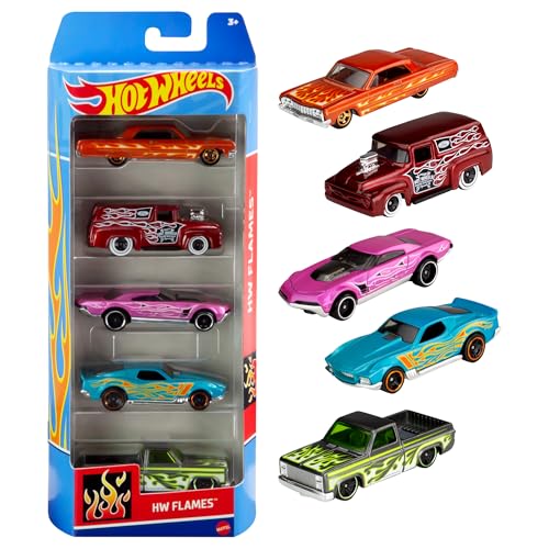 Hot Wheels 5 Car Gift Pack, Metal Cars (Styles May Vary)