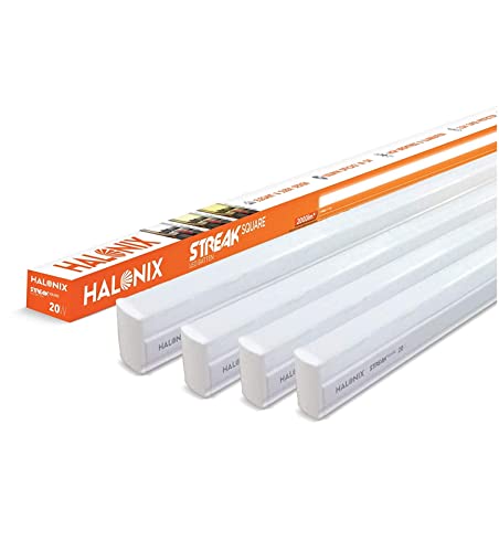 Halonix Streak Squar 20-Watt LED Batten (Pack of 4, Cool