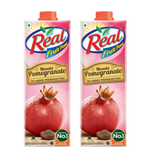 DABUR Real Fruit Juice, Masala Pomegranate, 1L Box (Pack Of