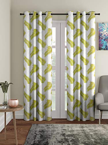 Cortina 2 Piece Leaf Design Panel Eyelet Polyester Door