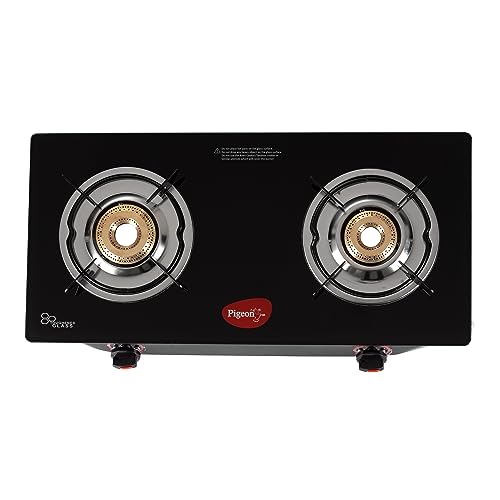 Pigeon Aster Gas Stove 2 Burner with High Powered Brass