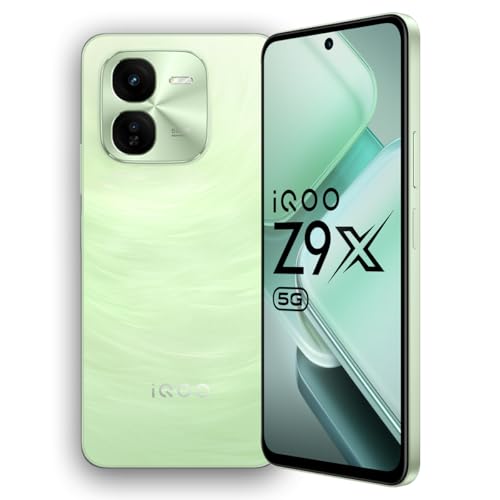 iQOO Z9x 5G (Tornado Green, 6GB RAM, 128GB Storage) |