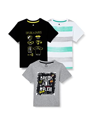 Cloth Theory Boys Solid Regular Fit T-Shirts (Pack of 3)