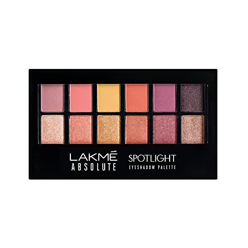 Lakmé Absolute Spotlight Eye Shadow Palette, Sundowner, 12 g
