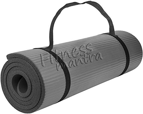 Fitness Mantra® 6mm Yoga Mat with Carrying Strap for Gym