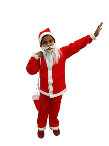 BookMyCostume Santa Claus with Premium Beard Complete Set
