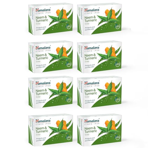 Himalaya Neem & Turmeric Soap, 125 g (Pack of 8)