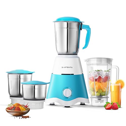 Longway Super Dlx 750 Watt Juicer Mixer Grinder with 4 Jars