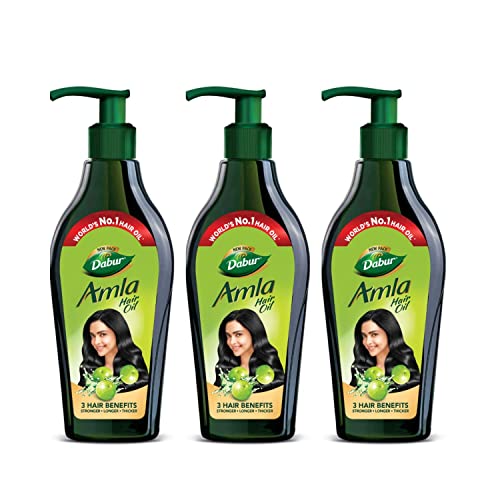 Dabur Amla Hair Oil – 550ml (Pack of 3) | For Strong, Long