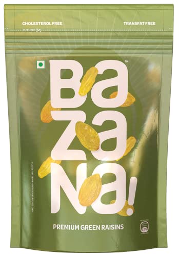Bazana Premium Pack of Seedless Green Raisins 250g | Dried