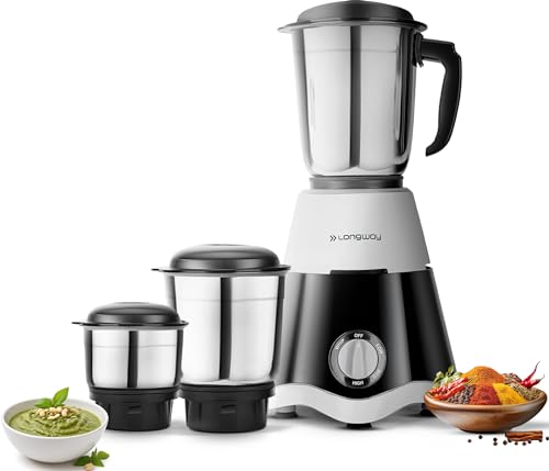 Longway Super Dlx 700 Watt Mixer Grinder with 3 Jars for
