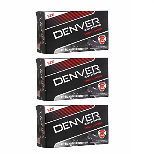 DENVER Black Code Bathing Soap -125GM Each (Pack Of 3) |