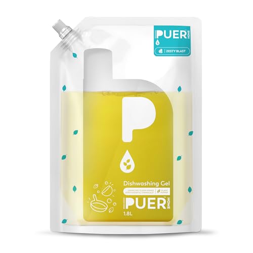 PUER Natural Dishwash Liquid Gel with Zesty Blast 1.8L