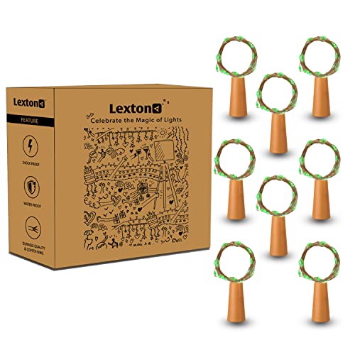 Lexton Cork Light | Bottle Light | Green Copper String