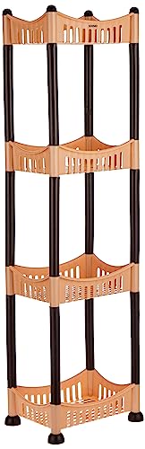 Amazon Brand – Solimo Four-Tier Multipurpose Plastic Rack