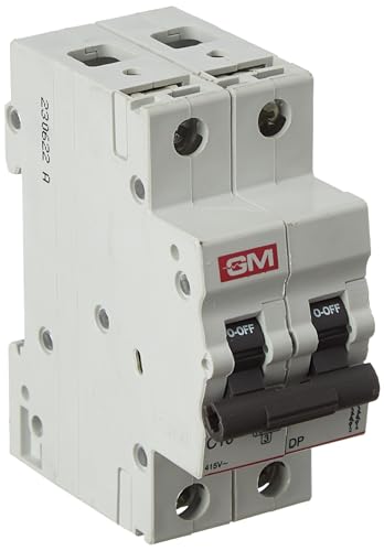 GM MCB 10A DOUBLE POLE 'C' TYPE